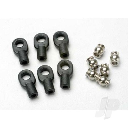Traxxas Rod Ends, Small, With Hollow Balls (6 Pcs) (For Revo Steering Linkage) (TRX5349) Traxxas Rod Ends, Small, With Hollow Balls (6 Pcs) (For Revo Steering Linkage) (TRX5349)