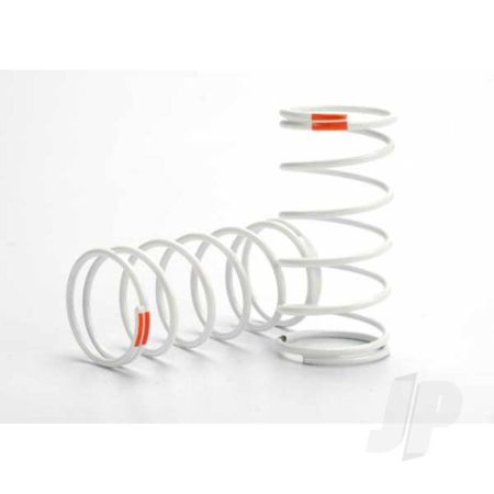 Traxxas Spring, Shock (White) (Gtr) (Front) (0.9 Rate Orange) (1 Pair) (TRX5428)