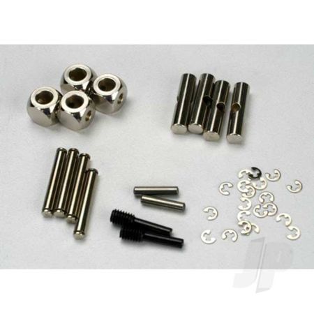 Traxxas U-Joints, Driveshaft (Carrier (4 Pcs) / 4.5Mm Cross Pin (4 Pcs) / 3Mm Cross Pin (4 Pcs) / E-Clips (20)) (Metal Parts For 2 Driveshafts) (TRX5452) Traxxas U-Joints, Driveshaft (Carrier (4 Pcs) / 4.5Mm Cross Pin (4 Pcs) / 3Mm Cross Pin (4 Pcs) / E-Clips (20)) (Metal Parts For 2 Driveshafts) (TRX5452)