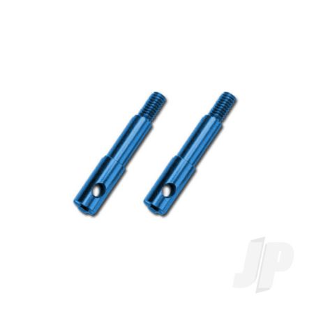 Traxxas Wheel Spindles, Front, 7075-T6 Aluminium, Blue-Anodised (Left & Right) (TRX5537X) Traxxas Wheel Spindles, Front, 7075-T6 Aluminium, Blue-Anodised (Left & Right) (TRX5537X)