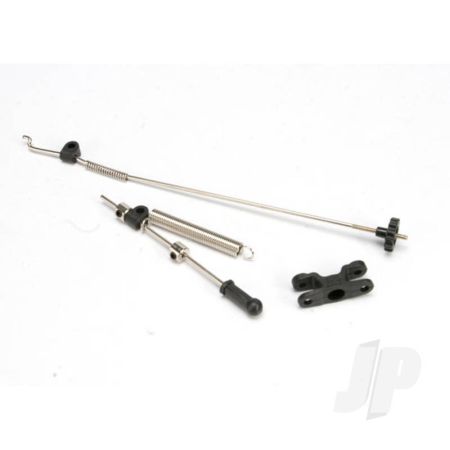 Traxxas Linkage Set, Throttle & Brake (Jato) (Includes Servo Horn, Rod Guides, Brake Spring, Brake Adjustment Dial, Rods (Wires), Throttle Return Spring, Hardware) (TRX5568) Traxxas Linkage Set, Throttle & Brake (Jato) (Includes Servo Horn, Rod Guides, Brake Spring, Brake Adjustment Dial, Rods (Wires), Throttle Return Spring, Hardware) (TRX5568)