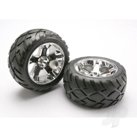 Traxxas Tyres And Wheels, Assembled Glued Anaconda Tyres (Nitro Rear / Electric Front) (1 Left, 1 Right) (TRX5576R) Traxxas Tyres And Wheels, Assembled Glued Anaconda Tyres (Nitro Rear / Electric Front) (1 Left, 1 Right) (TRX5576R)