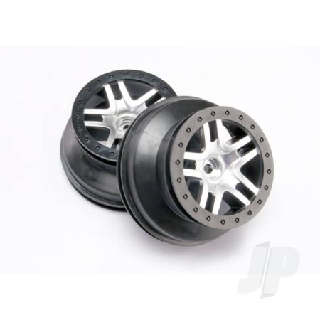 Traxxas Chrome/Black Sct Wheels (2 Pcs) (TRX5876) Traxxas Chrome/Black Sct Wheels (2 Pcs) (TRX5876)