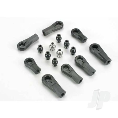 Traxxas Plastic Rod Ends (8 Pcs) (1 / 6 And 1 / 5 Scale) / Hollow Ball Connectors (8 Pcs) (6-Black, 2-Silver) (TRX6076) Traxxas Plastic Rod Ends (8 Pcs) (1 / 6 And 1 / 5 Scale) / Hollow Ball Connectors (8 Pcs) (6-Black, 2-Silver) (TRX6076)