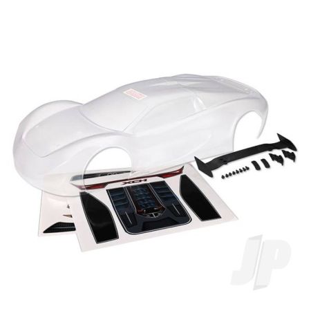Traxxas Body, Xo-1 (Clear, Requires Painting) / Wing / Wing Uprights (2 Pcs) / Washers (2 Pcs) / Decals (TRX6411) Traxxas Body, Xo-1 (Clear, Requires Painting) / Wing / Wing Uprights (2 Pcs) / Washers (2 Pcs) / Decals (TRX6411)