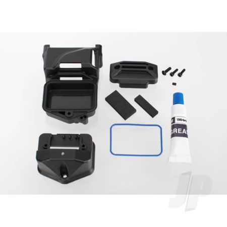 Traxxas Box, Receiver (Sealed) (Servo Mount) / Foam (2 Pcs) / Bcs 3X10Mm / Cs 2.5X8Mm (2 Pcs) / Gs 3X4Mm / Silicone Grease (TRX6424)