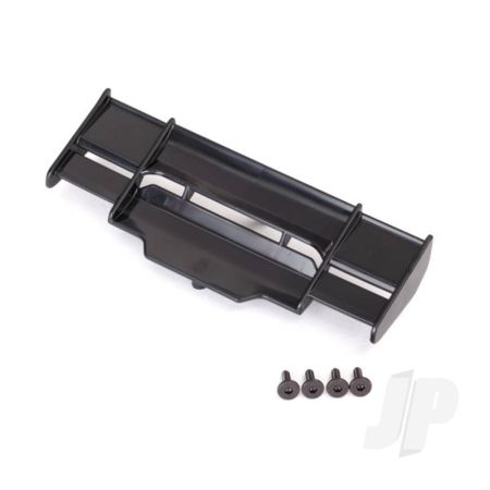 Traxxas Wing, Rustler 4X4 (Black) / 3X8Mm Fcs (3 Pcs) (TRX6721) Traxxas Wing, Rustler 4X4 (Black) / 3X8Mm Fcs (3 Pcs) (TRX6721)