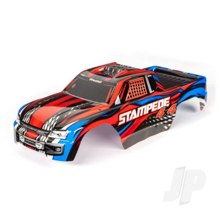 Traxxas Body, Stampede 4X4, Red (Painted, Decals Applied) (TRX6729R) Traxxas Body, Stampede 4X4, Red (Painted, Decals Applied) (TRX6729R)