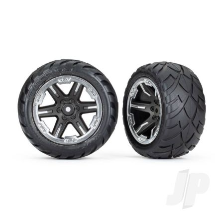 Traxxas Tyres & Wheels, Assembled, Glued (2.8') (Rxt Black & Chrome Wheels, Anaconda Tyres, Foam Inserts) (2Wd Electric Rear) (2) (Tsm Rated) (TRX6768X) Traxxas Tyres & Wheels, Assembled, Glued (2.8') (Rxt Black & Chrome Wheels, Anaconda Tyres, Foam Inserts) (2Wd Electric Rear) (2) (Tsm Rated) (TRX6768X)