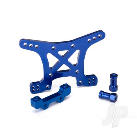 Traxxas Shock Tower, Front, 7075-T6 Aluminium (Blue-Anodised) (TRX6839X) Traxxas Shock Tower, Front, 7075-T6 Aluminium (Blue-Anodised) (TRX6839X)