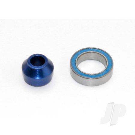 Traxxas Bearing Adapter, 6160-T6 Aluminium (Blue-Anodised) (1Pc) / 10X15X4Mm Ball Bearing (Blue Rubber Sealed) (1Pc) (For Slipper Shaft) (TRX6893X) Traxxas Bearing Adapter, 6160-T6 Aluminium (Blue-Anodised) (1Pc) / 10X15X4Mm Ball Bearing (Blue Rubber Sealed) (1Pc) (For Slipper Shaft) (TRX6893X)