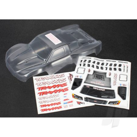 Traxxas Body, 1:16 Scale Slash (Clear, Requires Painting) / Grille, Lights Decal Sheet (TRX7012R) Traxxas Body, 1:16 Scale Slash (Clear, Requires Painting) / Grille, Lights Decal Sheet (TRX7012R)