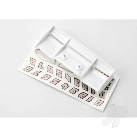 Traxxas Wing, 1:16 E-Revo (White) / Decal Sheet (TRX7123) Traxxas Wing, 1:16 E-Revo (White) / Decal Sheet (TRX7123)