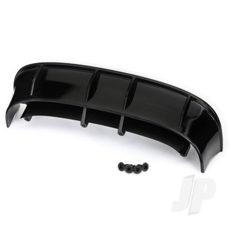 Traxxas Wing, Ford Fiesta St Rally (Black) / 3X8 Fcs (4 Pcs) (TRX7413)