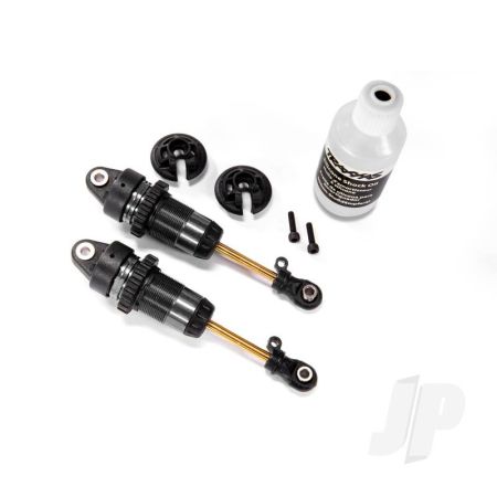 Traxxas Shocks, Gtr Long Hard-Anodised, Ptfe-Coated Bodies With Tin Shafts (Assembled) (2 Pcs) ( With Out Springs) (TRX7461X) Traxxas Shocks, Gtr Long Hard-Anodised, Ptfe-Coated Bodies With Tin Shafts (Assembled) (2 Pcs) ( With Out Springs) (TRX7461X)