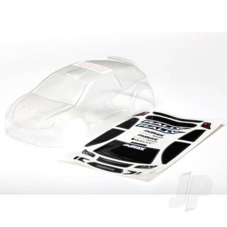 Traxxas Body, Latrax 1:18 Rally (Clear, Requires Painting) / Decals (TRX7511)
