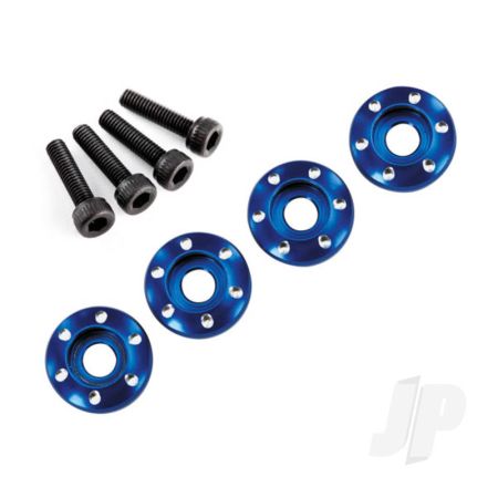 Traxxas Wheel Nut Washer, Machined Aluminium, Blue / 3X12Mm Cs (4 Pcs) (TRX7668) Traxxas Wheel Nut Washer, Machined Aluminium, Blue / 3X12Mm Cs (4 Pcs) (TRX7668)
