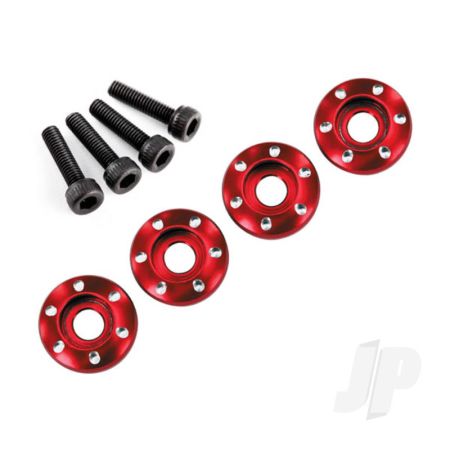 Traxxas Wheel Nut Washer, Machined Aluminium, Red / 3X12Mm Cs (4 Pcs) (TRX7668R) Traxxas Wheel Nut Washer, Machined Aluminium, Red / 3X12Mm Cs (4 Pcs) (TRX7668R)