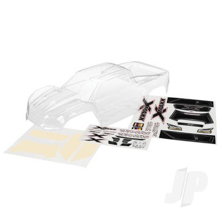 Traxxas Body, X-Maxx (Clear, Trimmedium, Requires Painting) / Window Masks / Decal Sheet (TRX7711)