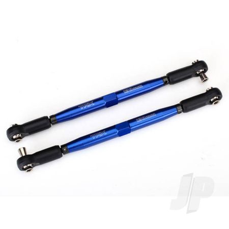 Traxxas Toe Links, X-Maxx (Tubes Blue-Anodised, 7075-T6 Aluminium, Stronger Than Titanium) (157Mm) (2 Pcs) / Rod Ends, Assembled With Steel Hollow Balls (4 Pcs) / Aluminium Wrench, 10Mm (1Pc) (TRX7748X) Traxxas Toe Links, X-Maxx (Tubes Blue-Anodised, 7075-T6 Aluminium, Stronger Than Titanium) (157Mm) (2 Pcs) / Rod Ends, Assembled With Steel Hollow Balls (4 Pcs) / Aluminium Wrench, 10Mm (1Pc) (TRX7748X)
