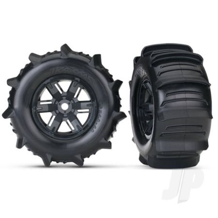 Traxxas Tyres And Wheels, Assembled Glued Maxx At Tyres (Left And Right) (2 Pcs) (TRX7773) Traxxas Tyres And Wheels, Assembled Glued Maxx At Tyres (Left And Right) (2 Pcs) (TRX7773)