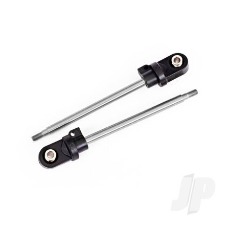 Traxxas Shock Shaft, 92Mm (Gtx) (Steel, Chrome Finish) (2) (Assembled With Rod Ends & Hollow Balls) (TRX7863) Traxxas Shock Shaft, 92Mm (Gtx) (Steel, Chrome Finish) (2) (Assembled With Rod Ends & Hollow Balls) (TRX7863)