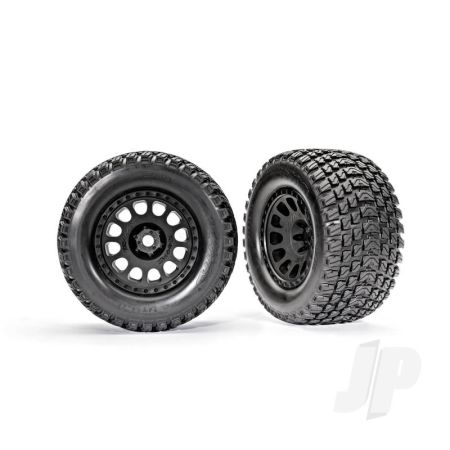 Traxxas Tyres & Wheels, Assembled, Glued (Xrt Race Black Wheels, Gravix Tyres, Foam Inserts) (Left & Right) (TRX7872) Traxxas Tyres & Wheels, Assembled, Glued (Xrt Race Black Wheels, Gravix Tyres, Foam Inserts) (Left & Right) (TRX7872)