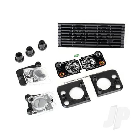 Traxxas Grille, Land Rover Defender / Grille Mount (3 Pcs) / Headlight Housing (2 Pcs) / Lens (2 Pcs) / Headlight Mount (2 Pcs) (Fits #8011 Body) (TRX8013) Traxxas Grille, Land Rover Defender / Grille Mount (3 Pcs) / Headlight Housing (2 Pcs) / Lens (2 Pcs) / Headlight Mount (2 Pcs) (Fits #8011 Body) (TRX8013)