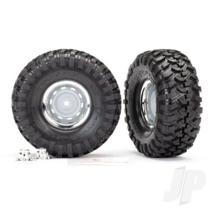 Traxxas Tyres And Wheels, Assembled Glued 1.9In Chrome Wheels (2 Pcs) (TRX8166) Traxxas Tyres And Wheels, Assembled Glued 1.9In Chrome Wheels (2 Pcs) (TRX8166)