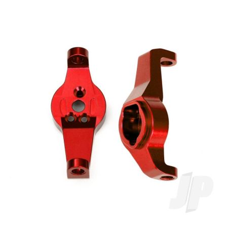 Traxxas Caster Blocks, 6061-T6 Aluminium (Red-Anodised), Left And Right (TRX8232R) Traxxas Caster Blocks, 6061-T6 Aluminium (Red-Anodised), Left And Right (TRX8232R)