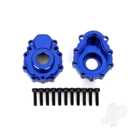 Traxxas Portal Housings, Outer, 6061-T6 Aluminium (Blue-Anodised) (2 Pcs) / 2.5X10 Cs (12 Pcs) (TRX8251X)