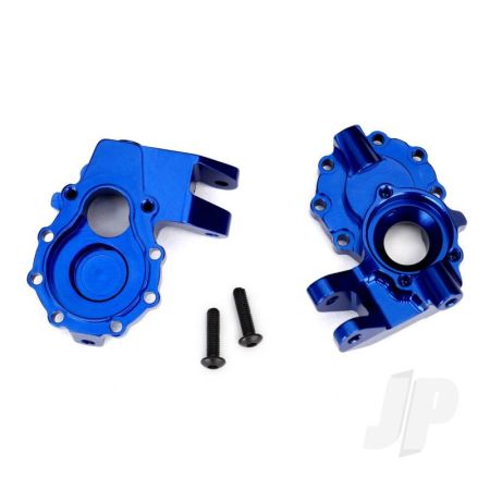Traxxas Portal Housings, Inner (Front), 6061-T6 Aluminium (Blue-Anodised) (2 Pcs) / 3X12 Bcs (2 Pcs) (TRX8252X) Traxxas Portal Housings, Inner (Front), 6061-T6 Aluminium (Blue-Anodised) (2 Pcs) / 3X12 Bcs (2 Pcs) (TRX8252X)