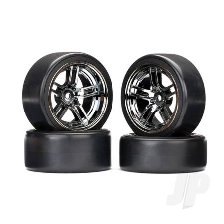 Traxxas Tyres And Wheels, Assembled Glued 1.9In Drift Tyres (Front And Rear) (TRX8378) Traxxas Tyres And Wheels, Assembled Glued 1.9In Drift Tyres (Front And Rear) (TRX8378)