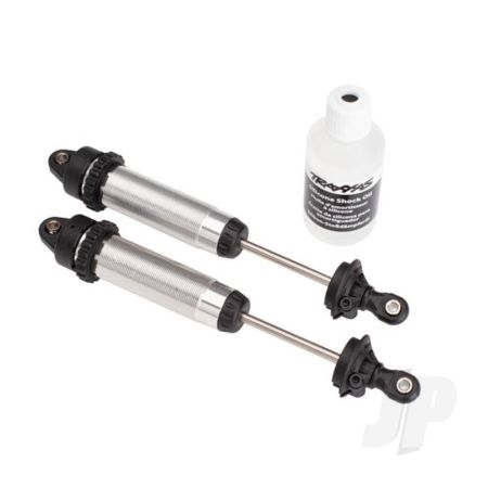 Traxxas Shocks, Gtr, 134Mm, Silver Aluminium (Fully Assembled With Out Springs) (Front, Threaded) (2 Pcs) (TRX8450) Traxxas Shocks, Gtr, 134Mm, Silver Aluminium (Fully Assembled With Out Springs) (Front, Threaded) (2 Pcs) (TRX8450)