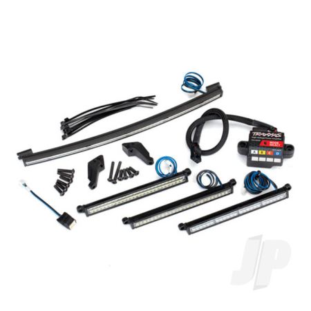 Traxxas Led Light Set, Complete (Includes Front Light Bar (2 Pcs), Rear Light Bar, Curved Roof Light Bar, And High-Voltage Power Amplifier) (TRX8485) Traxxas Led Light Set, Complete (Includes Front Light Bar (2 Pcs), Rear Light Bar, Curved Roof Light Bar, And High-Voltage Power Amplifier) (TRX8485)