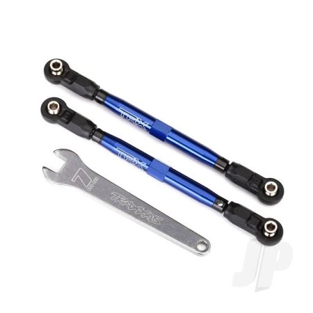 Traxxas Toe Links, Front, Unlimited Desert Racer (Tubes Blue-Anodised, 7075-T6 Aluminium, Stronger Than Titanium) (102Mm) (2 Pcs) (Assembled With Rod Ends And Hollow Balls) / Aluminium Wrench, 7Mm (1Pc) (TRX8547X) Traxxas Toe Links, Front, Unlimited Desert Racer (Tubes Blue-Anodised, 7075-T6 Aluminium, Stronger Than Titanium) (102Mm) (2 Pcs) (Assembled With Rod Ends And Hollow Balls) / Aluminium Wrench, 7Mm (1Pc) (TRX8547X)