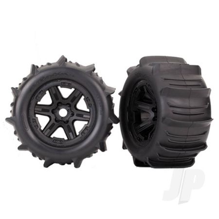 Traxxas Tyres And Wheels, Assembled Glued 3.8In (2 Pcs) (TRX8674) Traxxas Tyres And Wheels, Assembled Glued 3.8In (2 Pcs) (TRX8674)