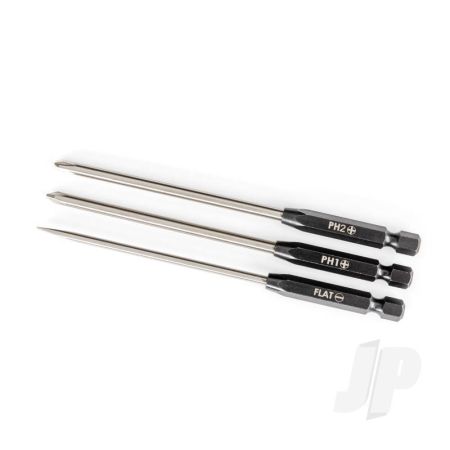 Traxxas Speed Bit Set, Screwdriver, 3-Piece Straight (3Mm Slotted, #1 Phillips, And #2 Phillips Bits), 1/4" Drive (TRX8714) Traxxas Speed Bit Set, Screwdriver, 3-Piece Straight (3Mm Slotted, #1 Phillips, And #2 Phillips Bits), 1/4" Drive (TRX8714)