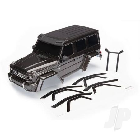 Traxxas Body, Mercedes-Benz G 500 4X4, Complete (Black) (Includes Rear Body Post, Grille, Side Mirrors, Door Handles, & Windshield Wipers) (TRX8811R) Traxxas Body, Mercedes-Benz G 500 4X4, Complete (Black) (Includes Rear Body Post, Grille, Side Mirrors, Door Handles, & Windshield Wipers) (TRX8811R)