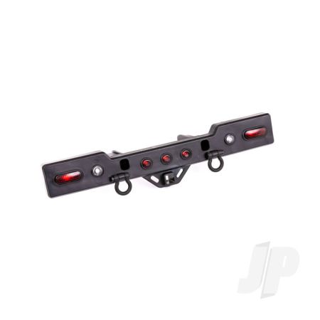 Traxxas Bumper, Rear (Black Chrome) (Assembled With Lenses) (TRX8838X) Traxxas Bumper, Rear (Black Chrome) (Assembled With Lenses) (TRX8838X)