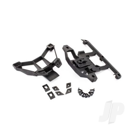 Traxxas Body Mounts, Front & Rear / 3X12Mm Bcs (1Pc) / 3X12Mm Shoulder Screw (2 Pcs) / 3X8Mm Cs (2 Pcs) / 3X15Mm Flat-Head Machine Screw (9 Pcs) (TRX8915)