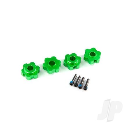 Traxxas Wheel Hubs, Hex, Aluminium (Green-Anodised) (4 Pcs) / 4X13Mm Screw Pins (4 Pcs) (TRX8956G) Traxxas Wheel Hubs, Hex, Aluminium (Green-Anodised) (4 Pcs) / 4X13Mm Screw Pins (4 Pcs) (TRX8956G)