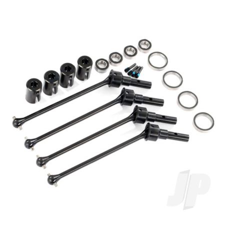 Traxxas Driveshafts, Steel Constant-Velocity (Assembled), Front Or Rear (4 Pcs) (For Use With #8995 Widemaxx Suspension Kit) (Requires #8654 Series 17Mm Splined Wheel Hubs And #7758 Series 17Mm Nuts For A Complete Set) (TRX8996X) Traxxas Driveshafts, Steel Constant-Velocity (Assembled), Front Or Rear (4 Pcs) (For Use With #8995 Widemaxx Suspension Kit) (Requires #8654 Series 17Mm Splined Wheel Hubs And #7758 Series 17Mm Nuts For A Complete Set) (TRX8996X)