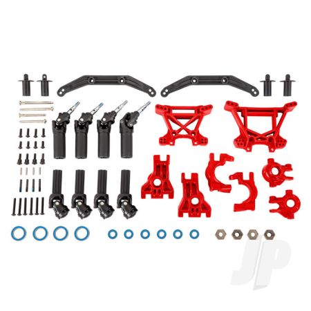 Traxxas Outer Driveline & Suspension Upgrade Kit, Extreme Heavy Duty, Red (TRX9080R) Traxxas Outer Driveline & Suspension Upgrade Kit, Extreme Heavy Duty, Red (TRX9080R)