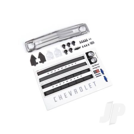 Traxxas Grille, Chevrolet Blazer (1969 - 1970)/ Grille Retainers (5)/ Headlight Housing (2)/ Headlight Lens (2)/ Turn Signal Lens (2)/ Hood Emblem/ Hood Emblem Mount/ 2.6X8 Bcs (5)/ 2.5X6 Bcs (4)/ 1.6X5 Bcs (Self-Tapping) (2) (Fits #9112 Body) (TRX9123) Traxxas Grille, Chevrolet Blazer (1969 - 1970)/ Grille Retainers (5)/ Headlight Housing (2)/ Headlight Lens (2)/ Turn Signal Lens (2)/ Hood Emblem/ Hood Emblem Mount/ 2.6X8 Bcs (5)/ 2.5X6 Bcs (4)/ 1.6X5 Bcs (Self-Tapping) (2) (Fits #9112 Body) (TRX9123)