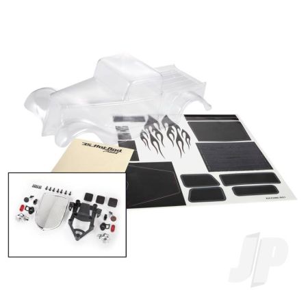 Traxxas Body, Factory Five '35 Hot Rod Truck (Clear, Requires Painting)/ Foam Pads (Front)/ Decal Sheet (Includes Front Grille, Side Mirrors, Headlights, Tail Lights, Mounting Hardware) (TRX9335)