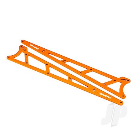 Traxxas Side Plates, Wheelie Bar, Orange (Aluminium) (2) (TRX9462A) Traxxas Side Plates, Wheelie Bar, Orange (Aluminium) (2) (TRX9462A)