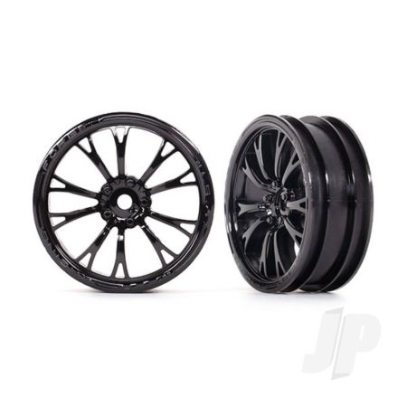 Traxxas Wheels, Weld Gloss Black (Front) (2) (TRX9472) Traxxas Wheels, Weld Gloss Black (Front) (2) (TRX9472)