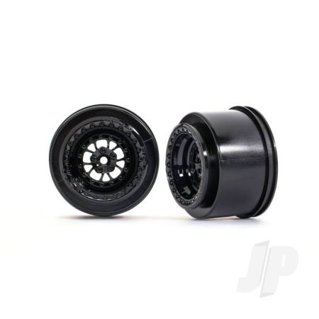 Traxxas Wheels, Weld Gloss Black (Rear) (2) (TRX9473) Traxxas Wheels, Weld Gloss Black (Rear) (2) (TRX9473)