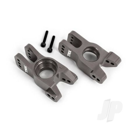 Traxxas Carriers, Stub Axle, 6061-T6 Aluminium (Dark Titanium-Anodised) (Left And Right) (TRX9552A) Traxxas Carriers, Stub Axle, 6061-T6 Aluminium (Dark Titanium-Anodised) (Left And Right) (TRX9552A)